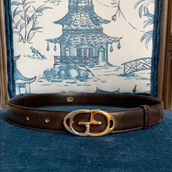 Gucci Accessories - Gucci Belt • Brown • Gold & Silver Buckle